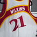Atlanta Hawks DOMINIQUE WILKINS Jersey (White, #21) Mitchell & Ness Men’s 56 3XL