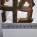 Vtg Brass AHAVA Hebrew LOVE Symbol Paperweight Robert Indiana - Israel Museum