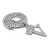 INITIAL V &20 CUBIC ZIRCONIA NECKLACE