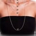 INITIAL V &20 CUBIC ZIRCONIA NECKLACE