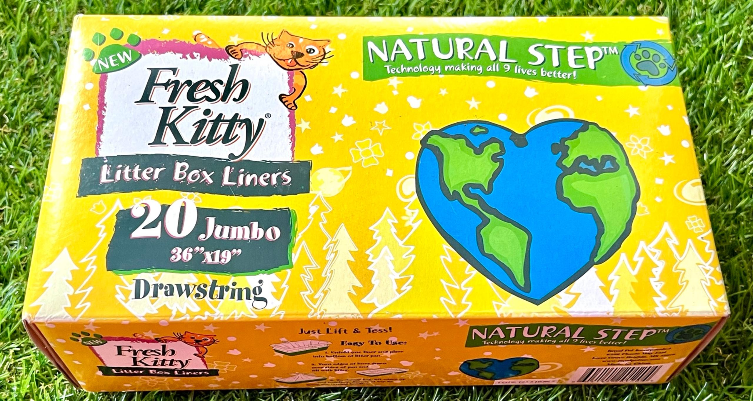 Fresh Kitty Litter Box Liners ~ 20 Ct Jumbo Size (36 X 19) Drawstring