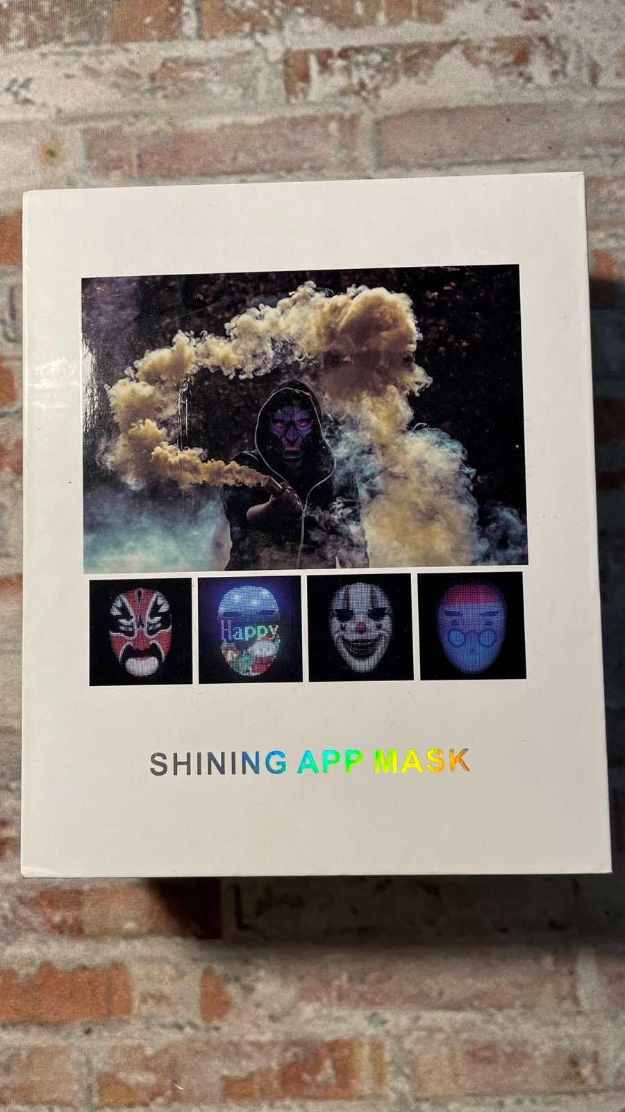 Led Mask with Programmable,Bluetooth Face Mask, Light up Mask for Costumes Cospl