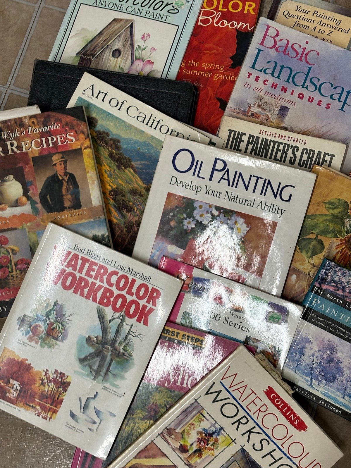 Lot of painting books