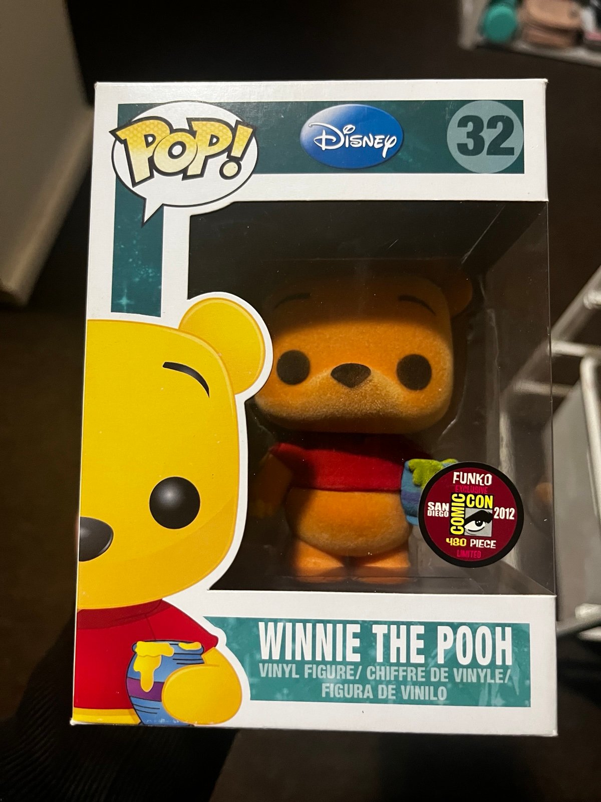 Winnie the Pooh Flocked SDCC Funko Pop