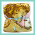 ❤️Vtg Pink Baby Cherub Angel on Clouds Kissing Bird Throw Crib Blanket 37”x52”❤️