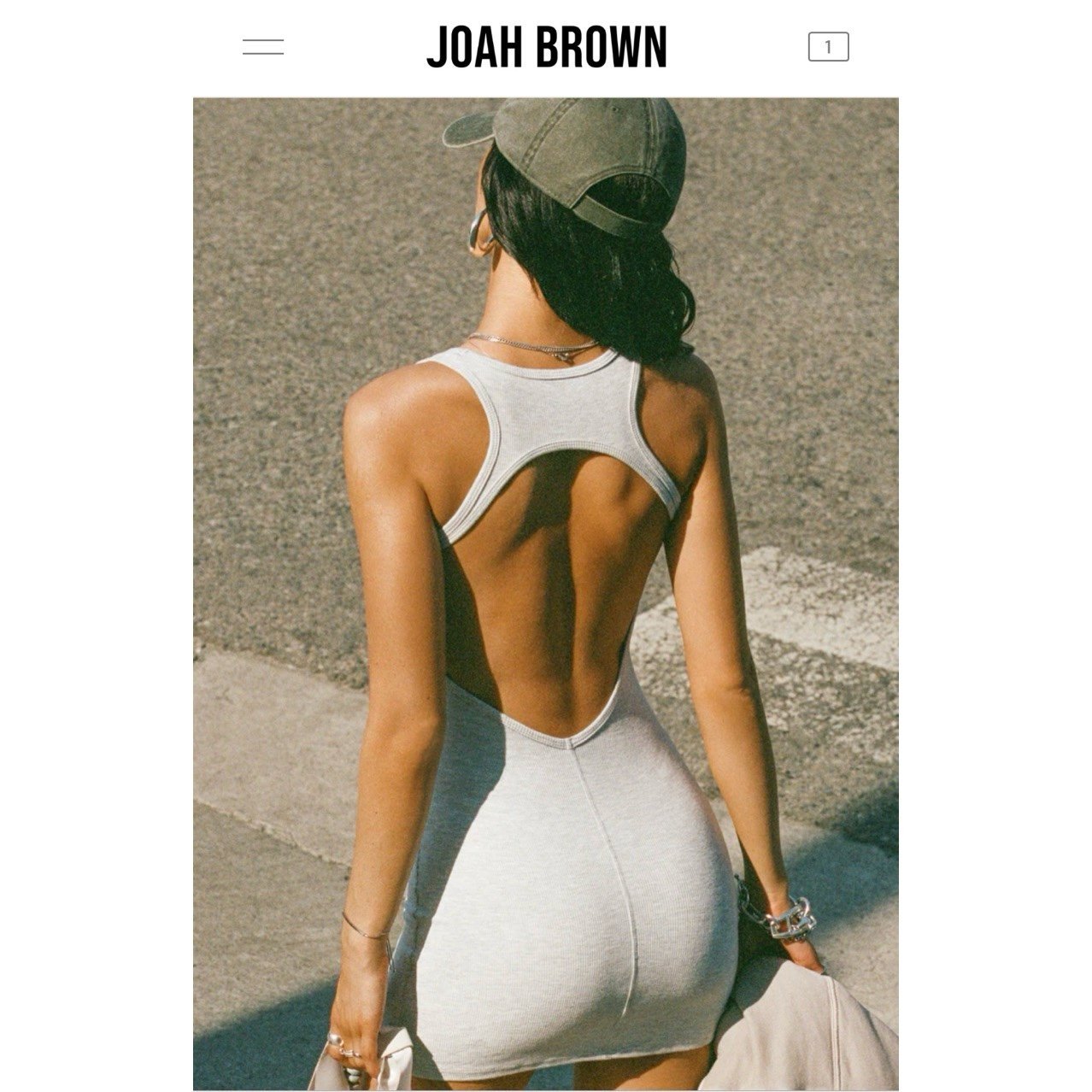 【JOAH BROWN】★ワンピース★ Open Back Dress Open Back Dress - Black Rib – JOAH BROWN®