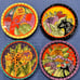 1998 Laurel Burch Wild Jungle Animal Plates Set Of 4 Design Studio 8” Vintage