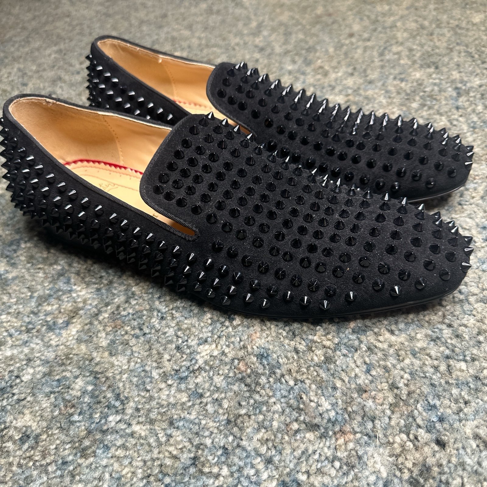 Men’s black Louboutin Dandelion Spikes, size EU 43 (US ~10).