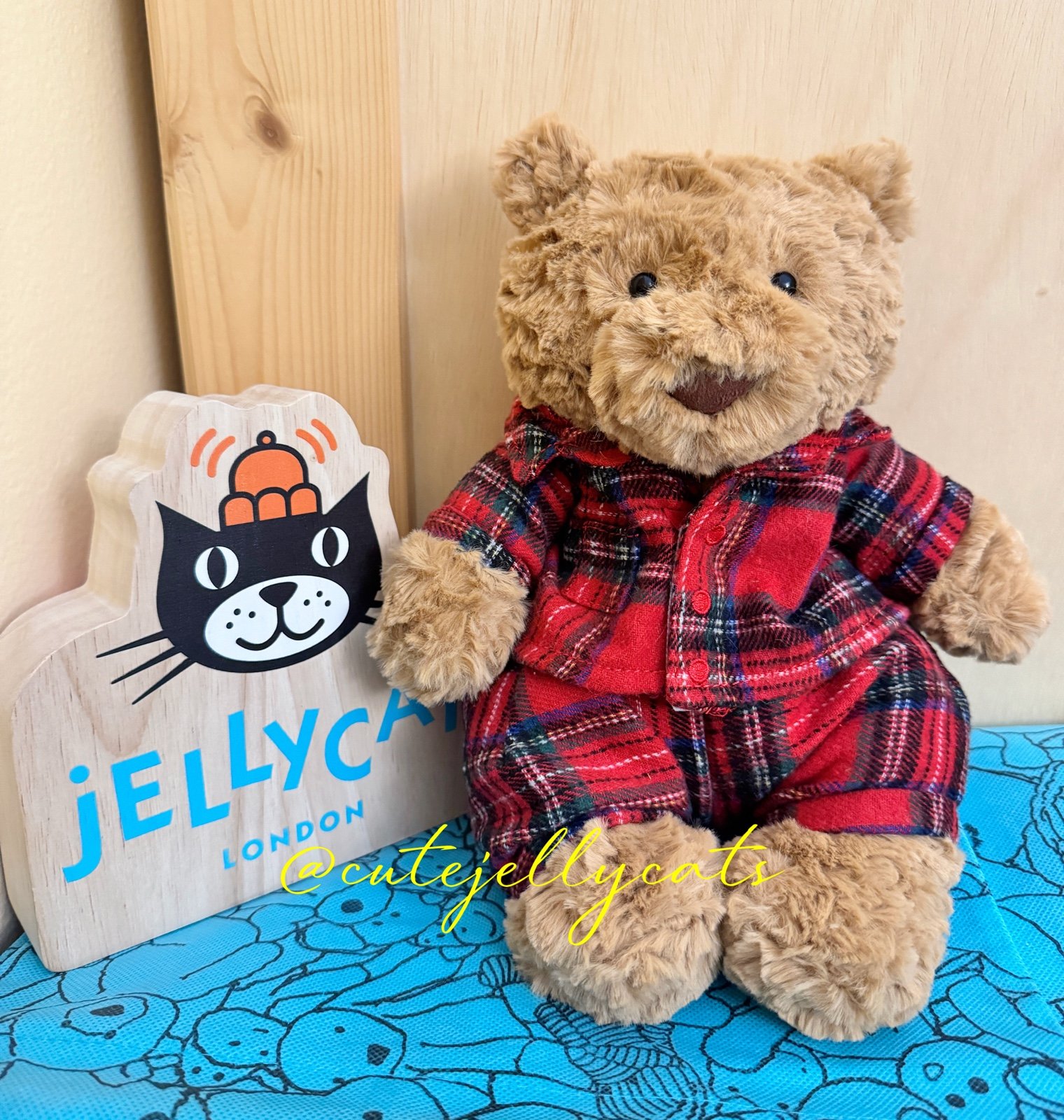 NWT Jellycat Bedtime Bartholomew Bear, Retired, Rare & HTF!