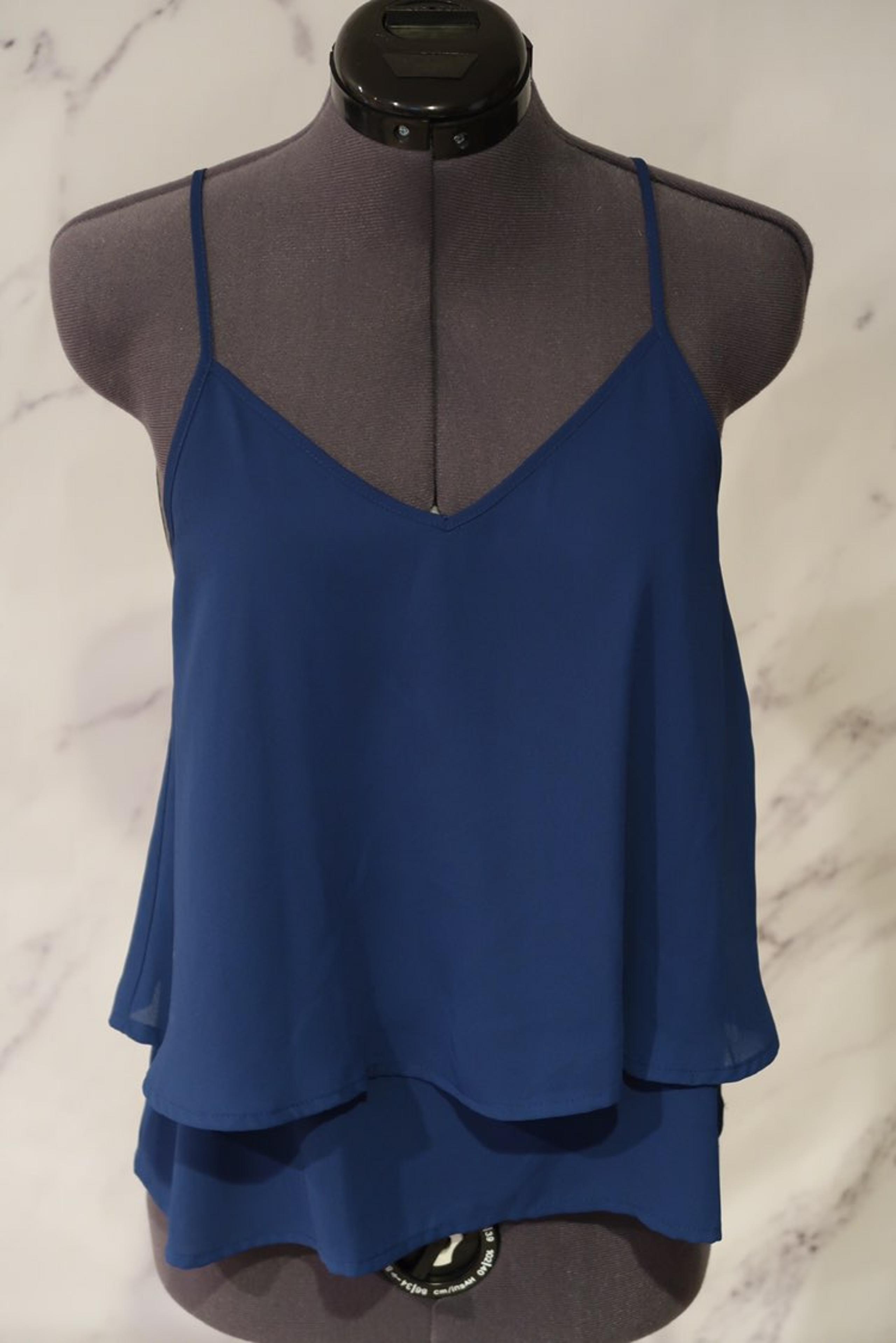 Macy's Navy Top Size M