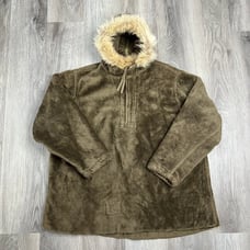 1940s WW2 US Army Vintage Military Pile Field Parka Medium Liner Only Fur Hood
