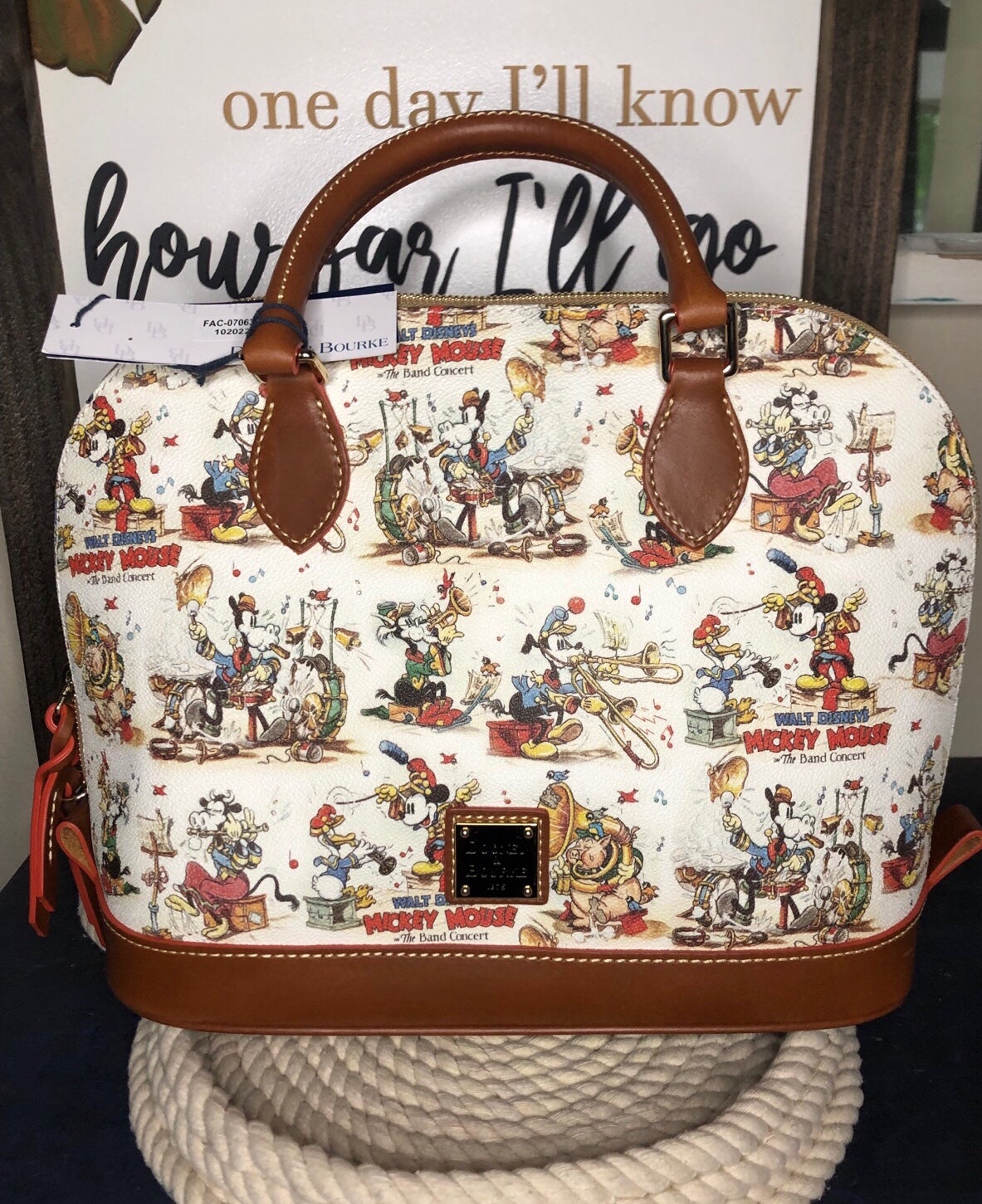 Disney Dooney & Bourke Mickey Mouse Band Concert Satchel BNWT