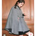 LILY BROWN 2-way Cape Coat Brown