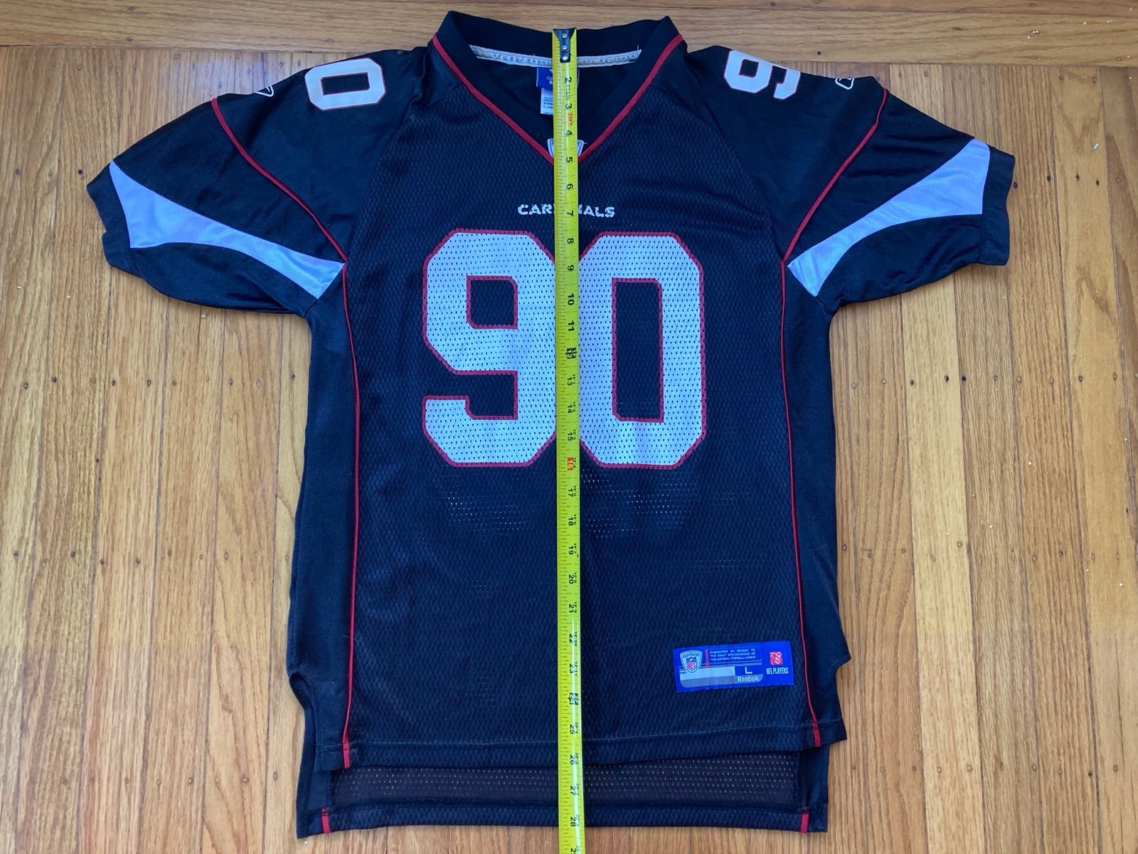 Darnell Dockett Arizona Cardinals Black Reebok Youth Large Jersey (14-16)