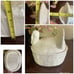 White Ceramic Turkey Shaped Lidded Stuffing Oval Bowl Lillian Vernon 1980s Vint
