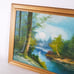 Sun Moon Forest Trees River Water Nature Landscape Original Painting Art Artwork