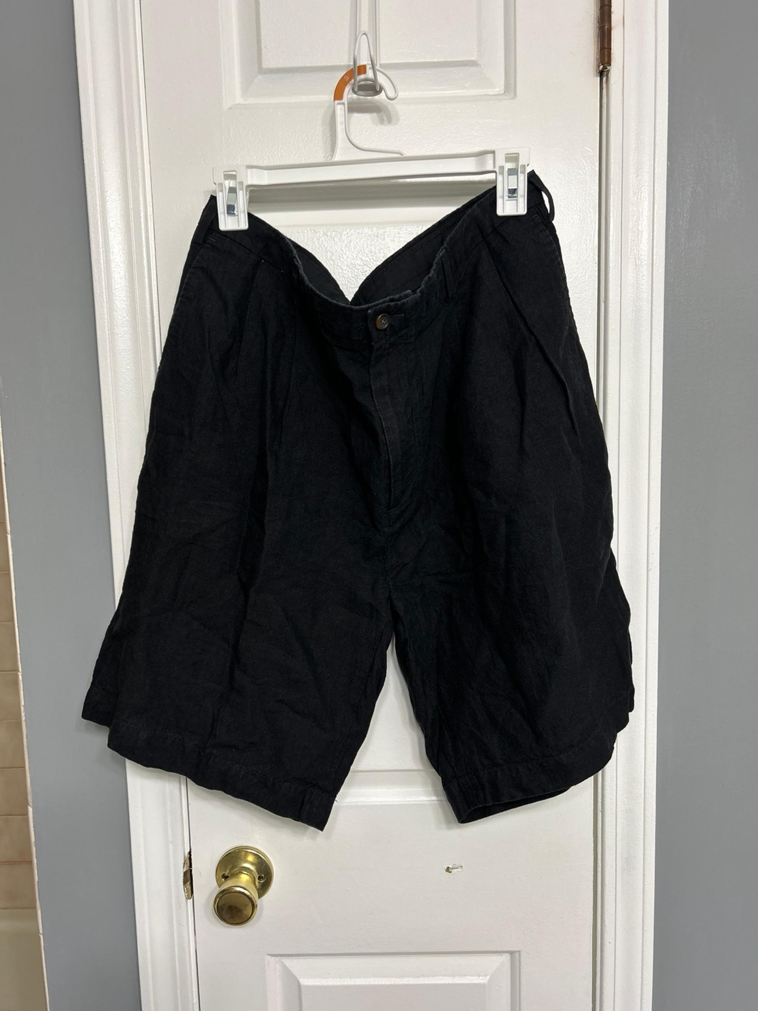 Men’s Black Linen Nautica Shorts