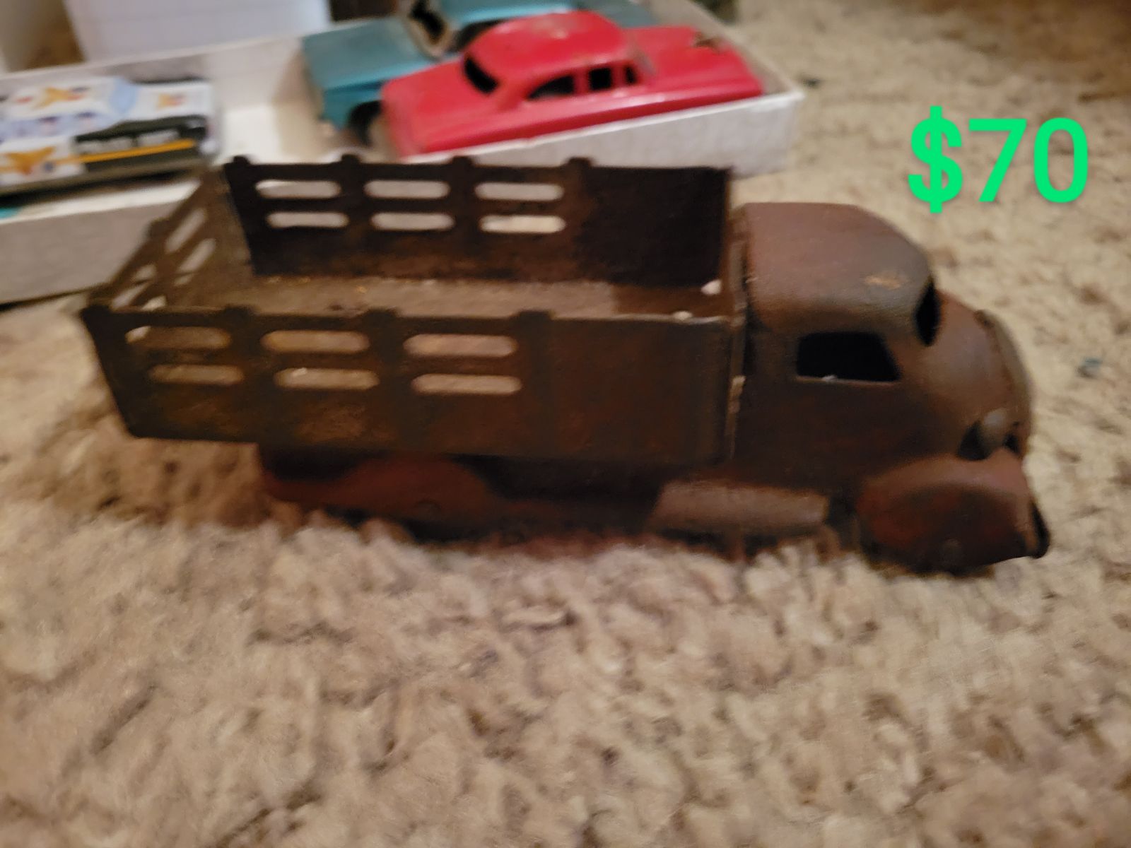 Antique roll back/ dump truck