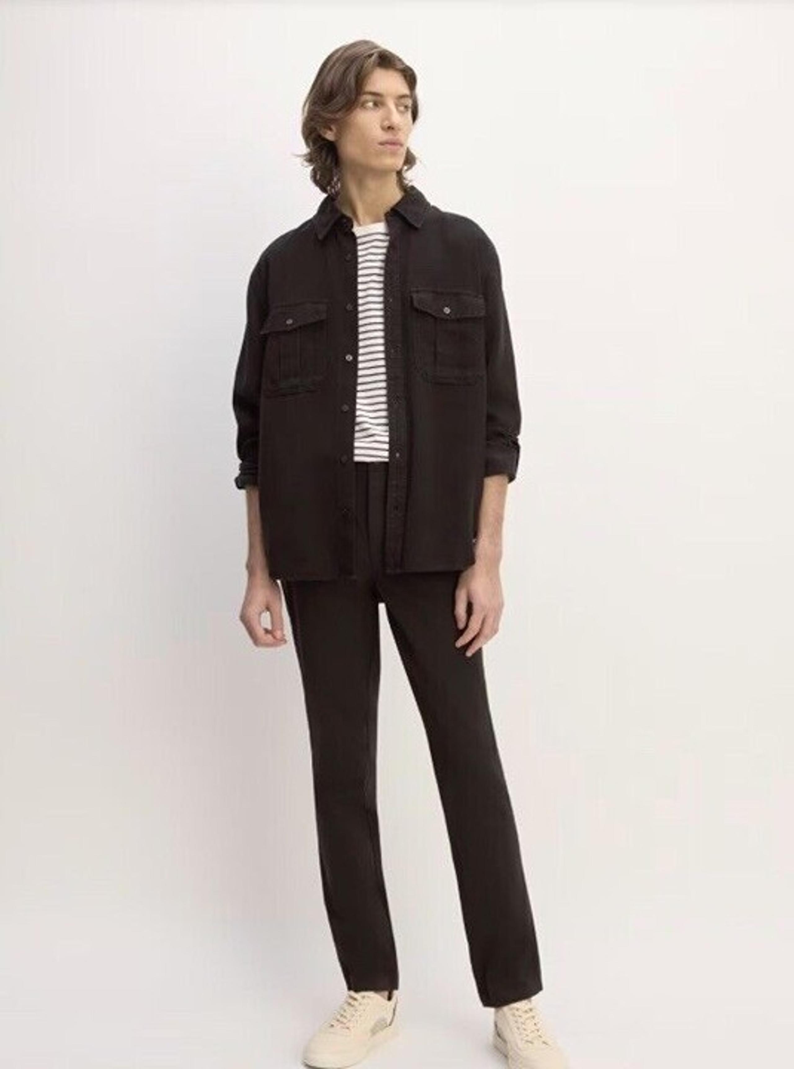 NWT Everlane Uniform Mens The Performance Chino Pants, Black, Slim Fit
