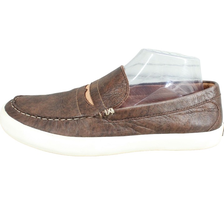 LL Bean Men's Mountainville Shoes Penny Slip-On Soft Leather Dark Earth Size 8 M