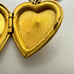 HF Barrows vintage 1940s yellow gold filled heart locket pendant charm necklace