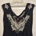 Johnny Was Maxi Dress - Size Small - Black with White Detail