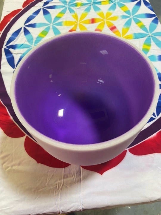 10 inch purple crystal singing bowl