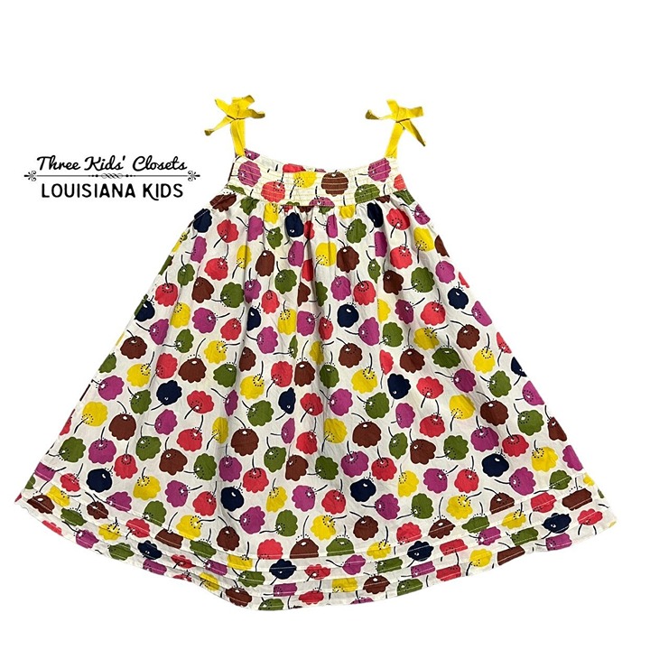 Mini Boden 3-4Y Flower Print Dress