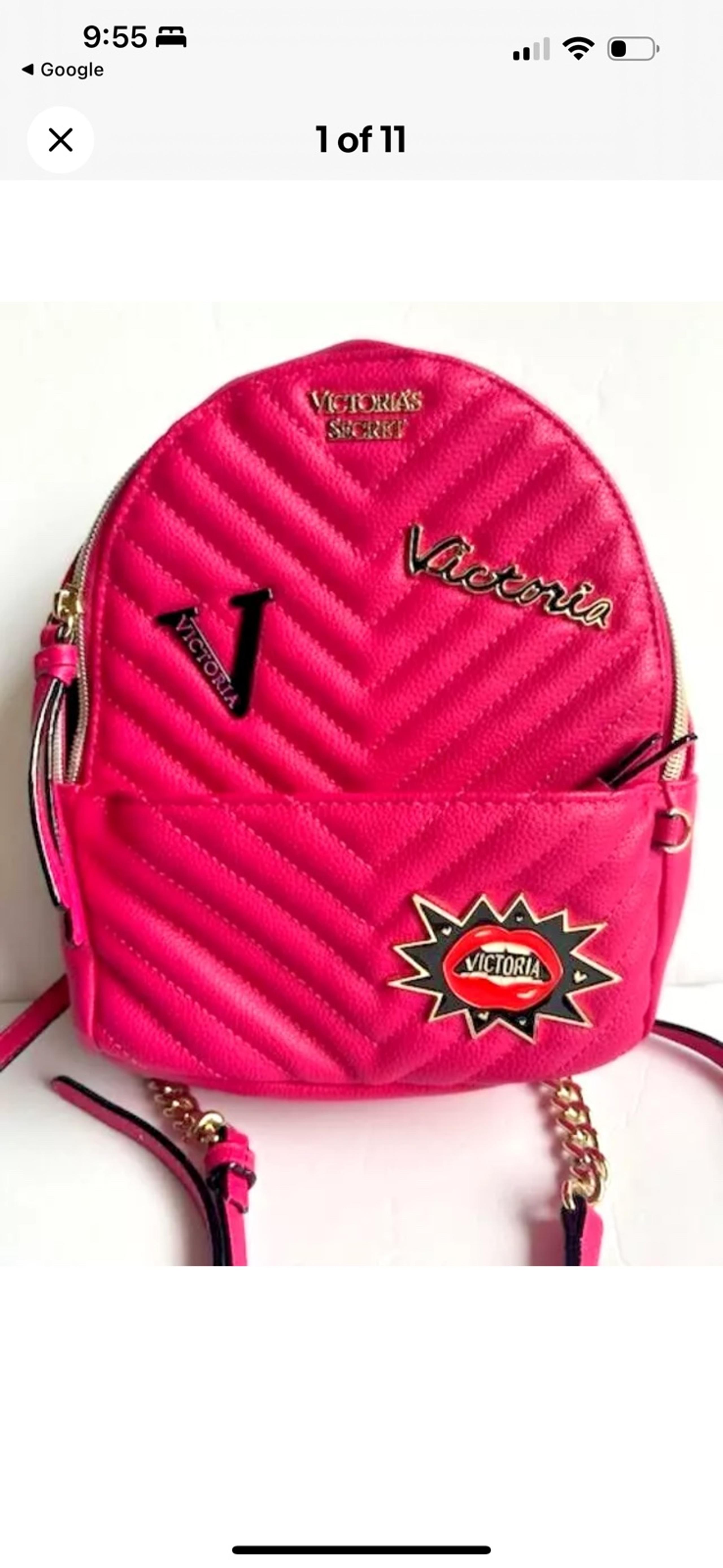 Victoria’s Secret Hot Pink Mini Backpack Purse