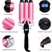 3 Barrel Curling Iron Wand Hair Crimper with Dual Voltage, 1 Inch Hair Waver