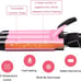 3 Barrel Curling Iron Wand Hair Crimper with Dual Voltage, 1 Inch Hair Waver