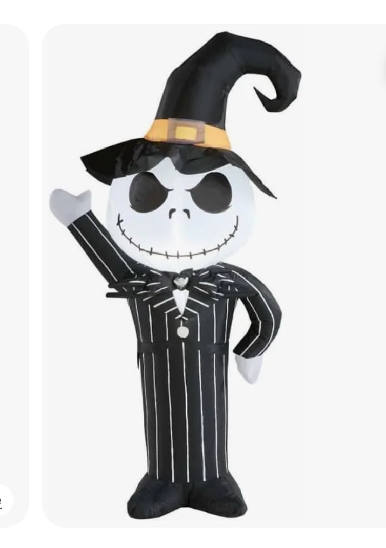 Gemmy jack skellington 3.5ft airblown inflatable