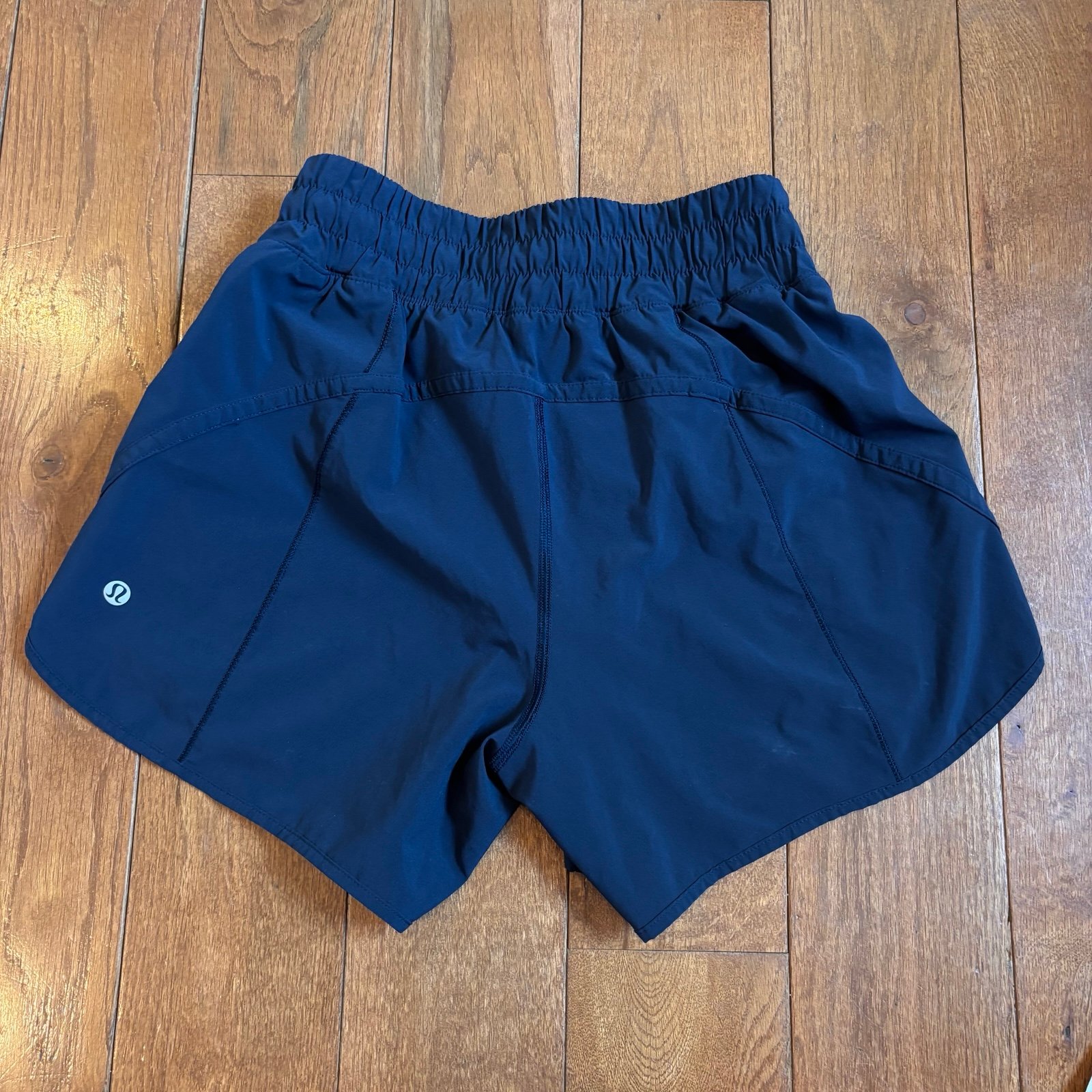 Womens Lululemon Track That Short *5 True Navy Blue Running Athletic sz 4