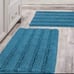 Set of 2 Bathroom Rugs Slip-Resistant Extra Absorbent Washable Bath Mat, Turquoi