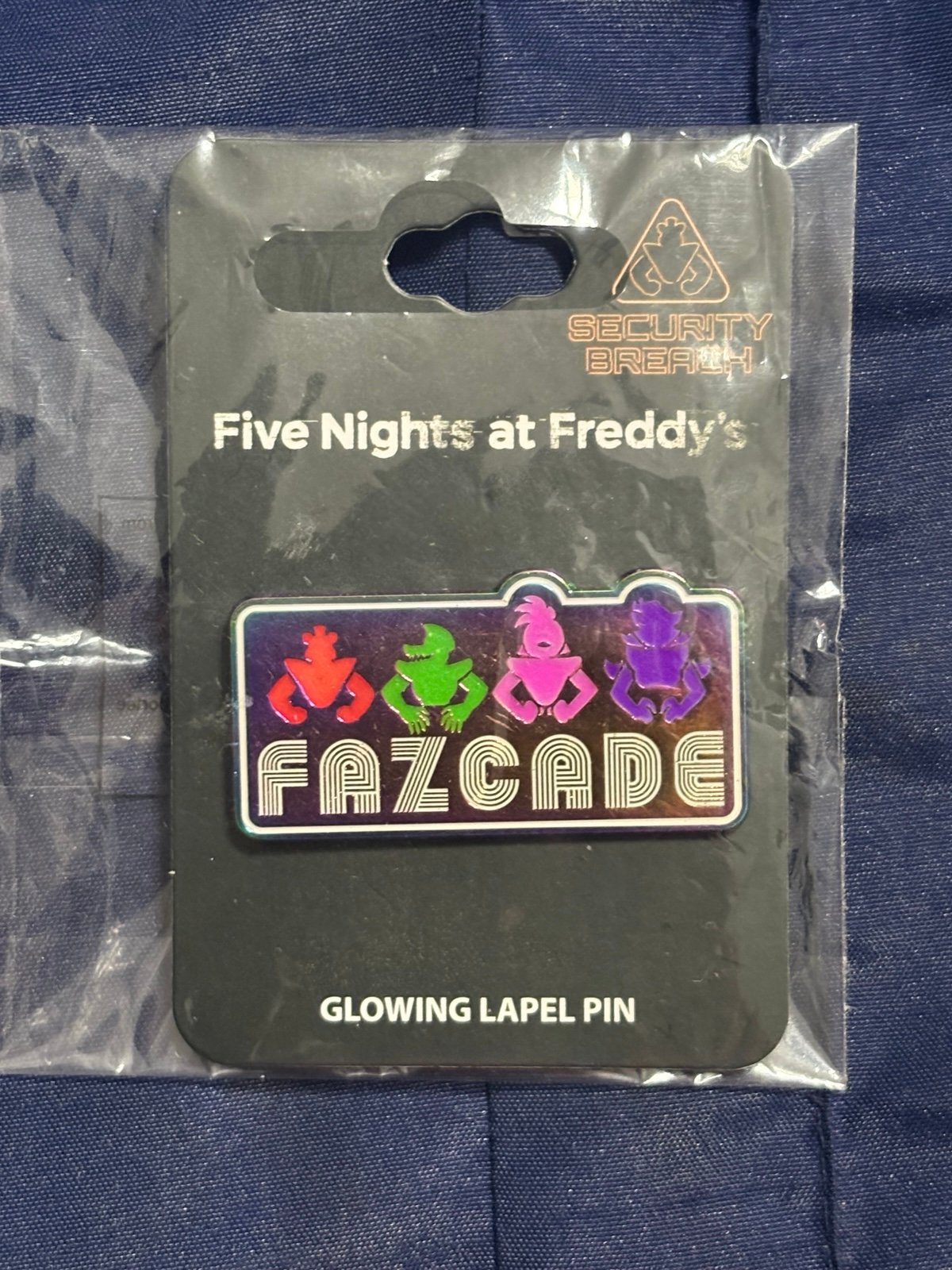 FNaF Five Nights at Freddy’s Security Breach FAZCADE pin (Not Fully Glowing)