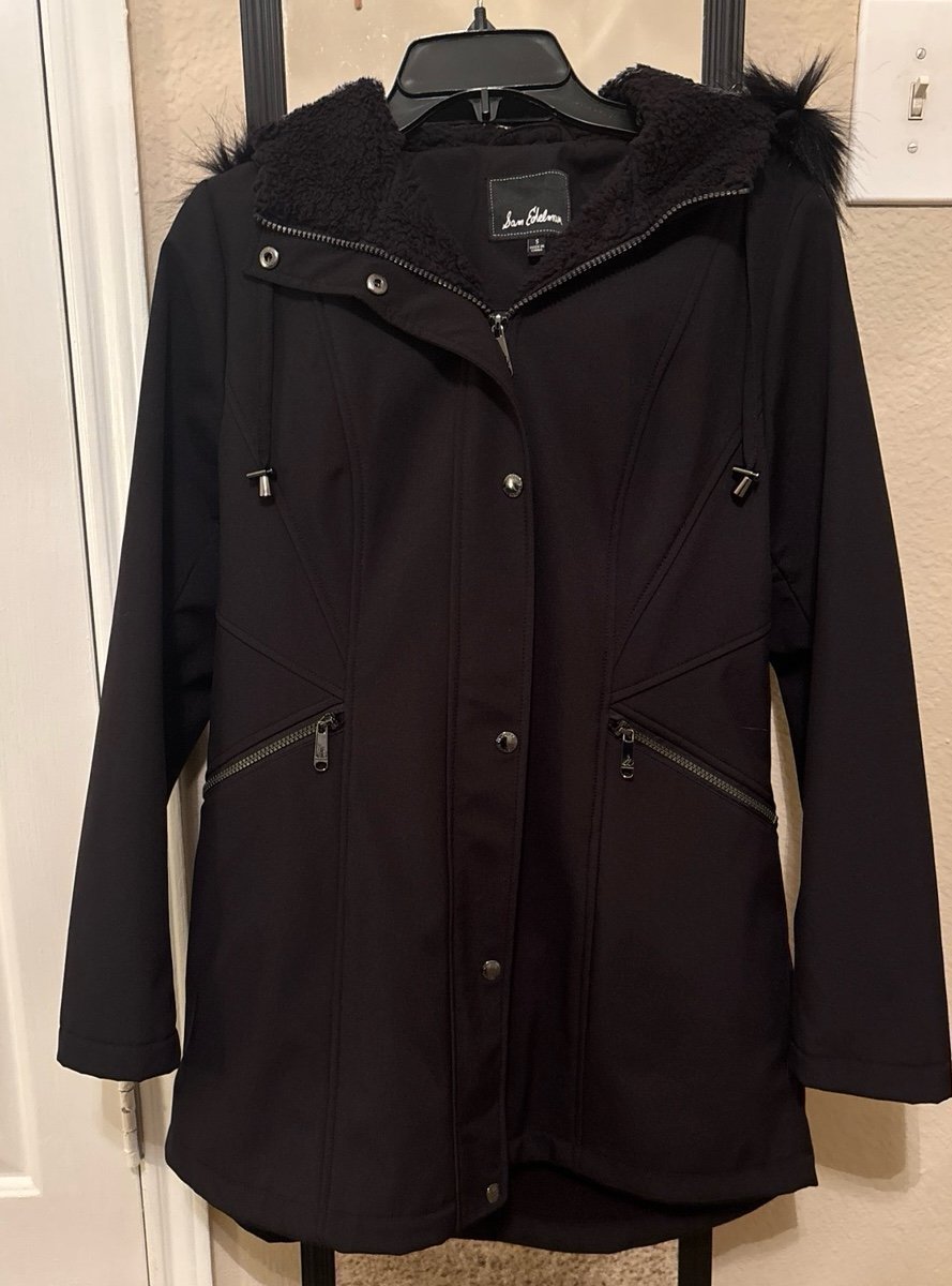 NWOT Sam Edelman Faux Fur Hooded Softshell Jacket