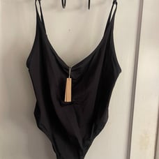 SKIMS Signature Swim Scoop Neck One Piece ONYX 2XL