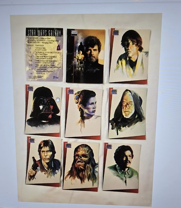 1993 Topps Star Wars Galaxy trading Cards, Lot of 75