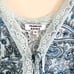 FRANKIES BIKINIS Juliet Lace Silk Tank in Blue Paisley
