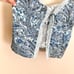 FRANKIES BIKINIS Juliet Lace Silk Tank in Blue Paisley