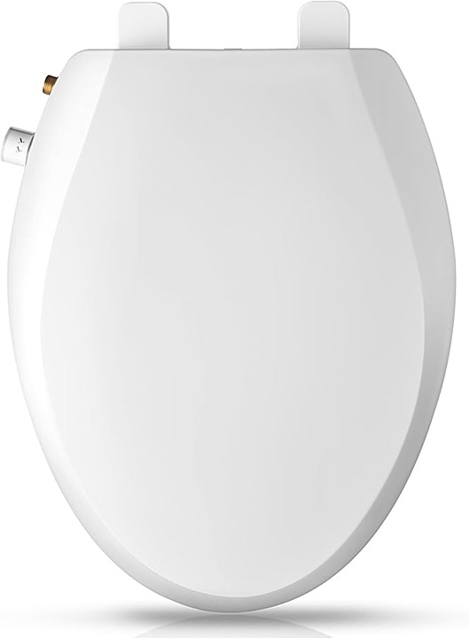 NEW Elongated Bidet Toilet Seat with Quiet-Close, Non-Electric Bidet Toilet Seat