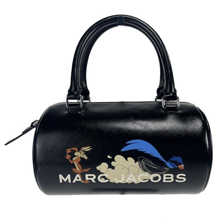 NEW Marc Jacobs The Duffle Bag X Looney Tunes Bag Shiny Leather Crossbody Purse
