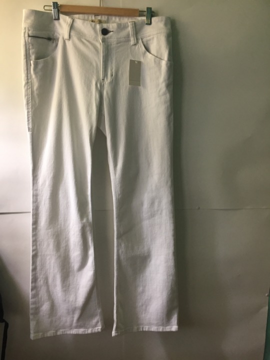 CAbi White Stretch Jeans 14