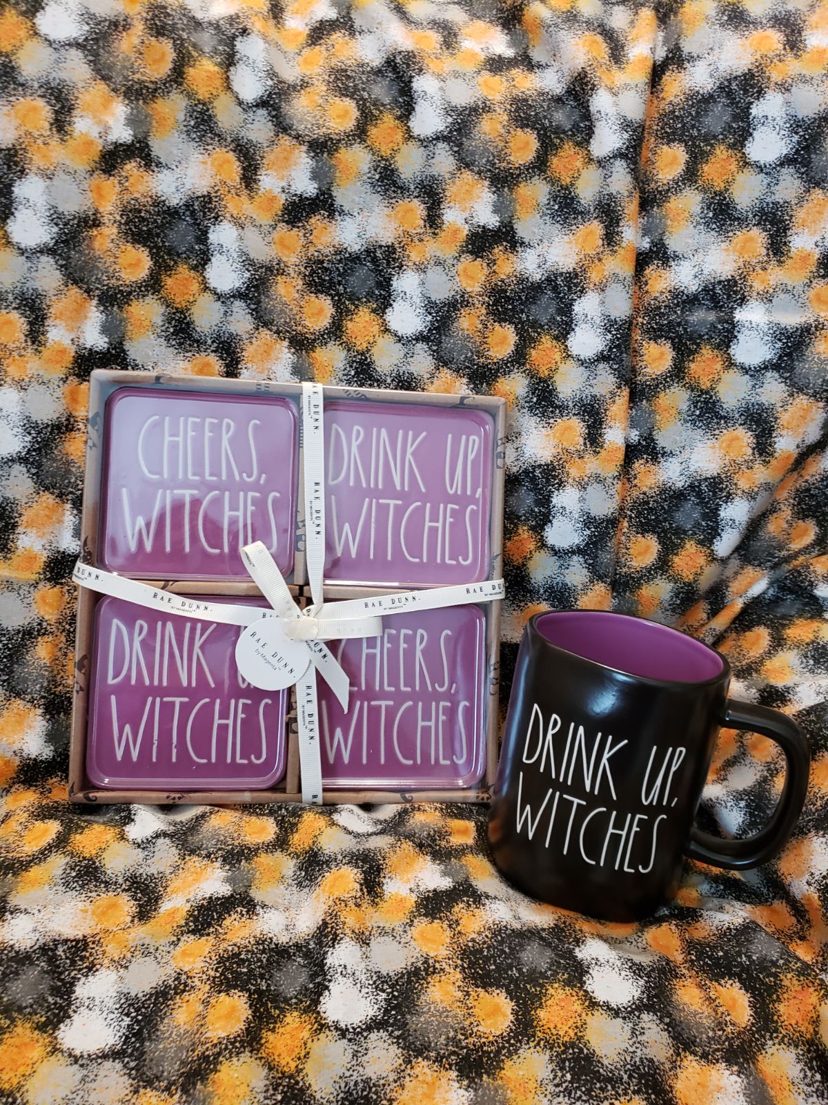 Rae Dunn Halloween coasters