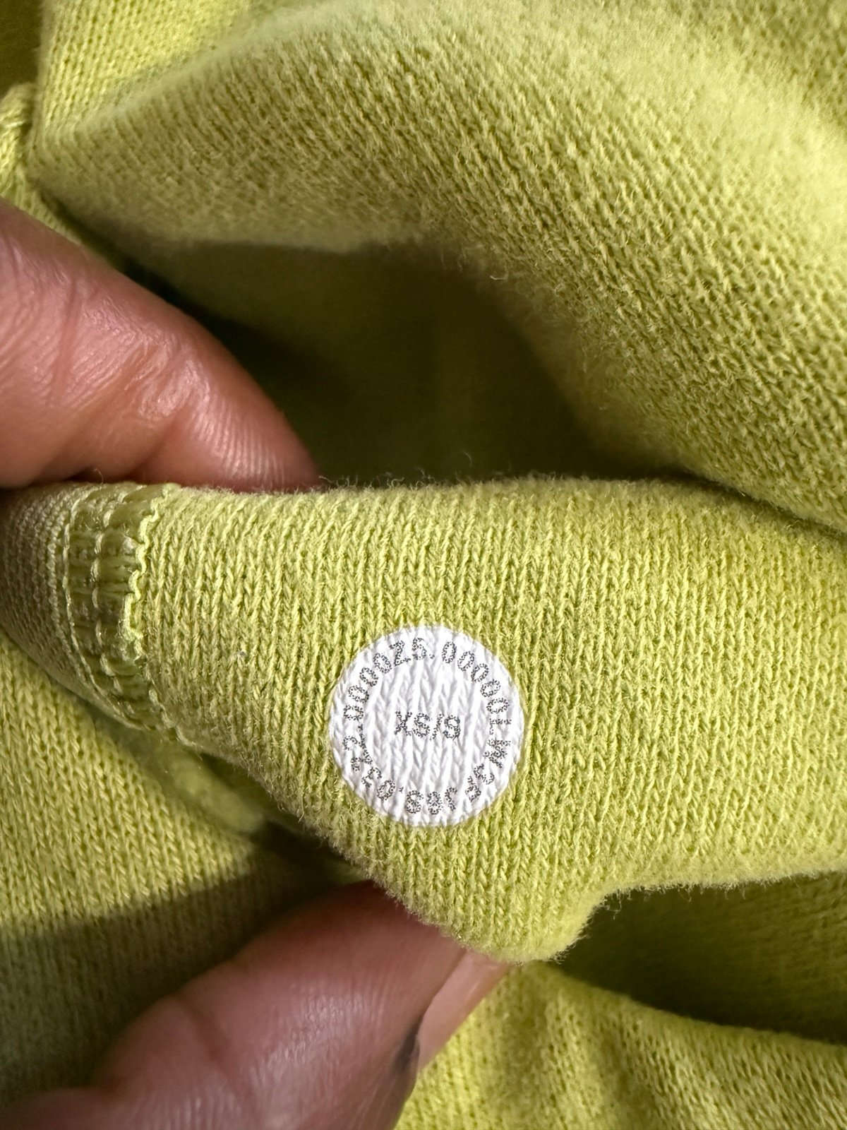 Lululemon XS/S Scuba Oversized Funnel Neck Half Zip Green Faded Yellows