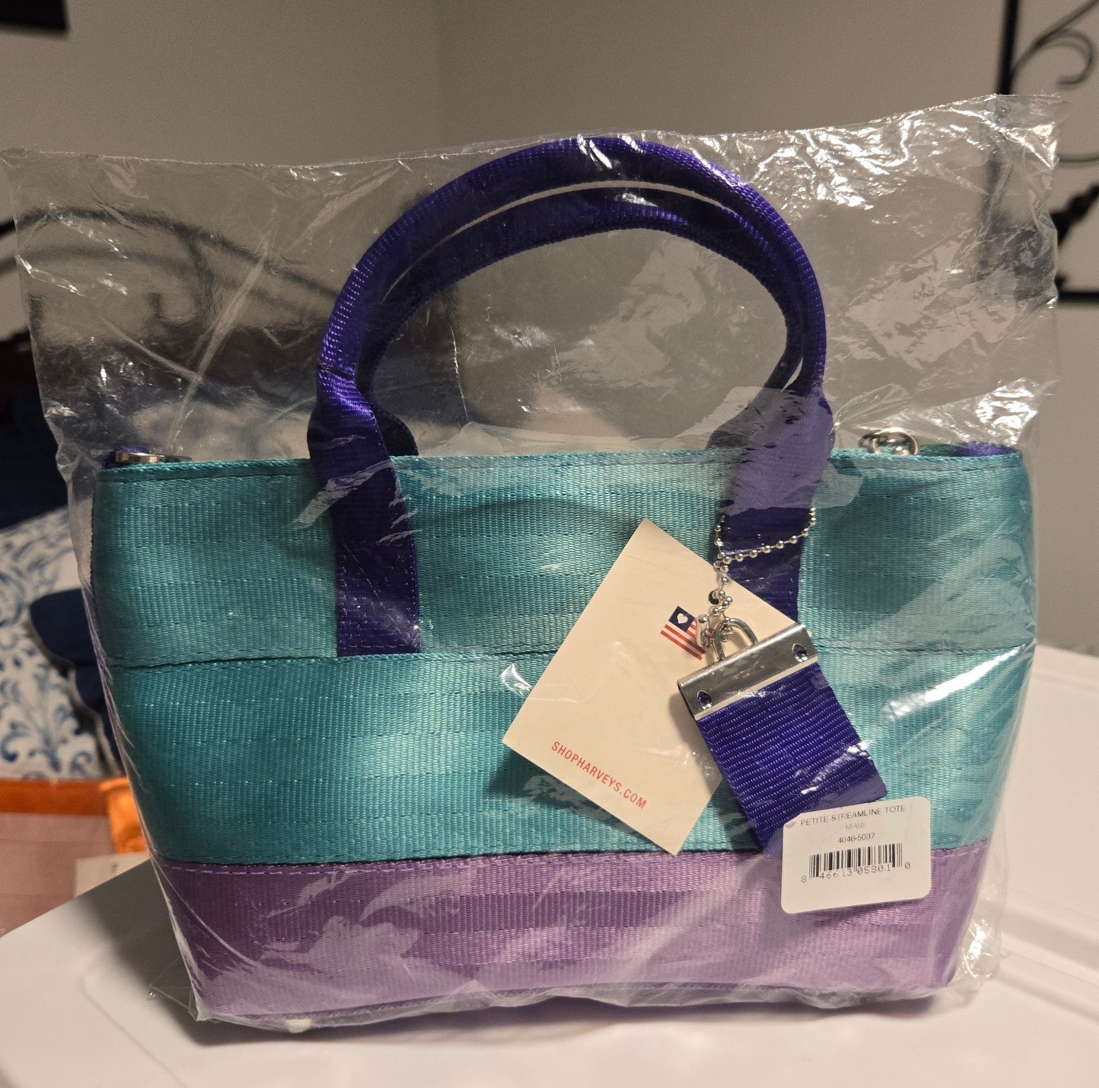 Harveys Seatbelt Life's a Beach petite streamline tote Miami
