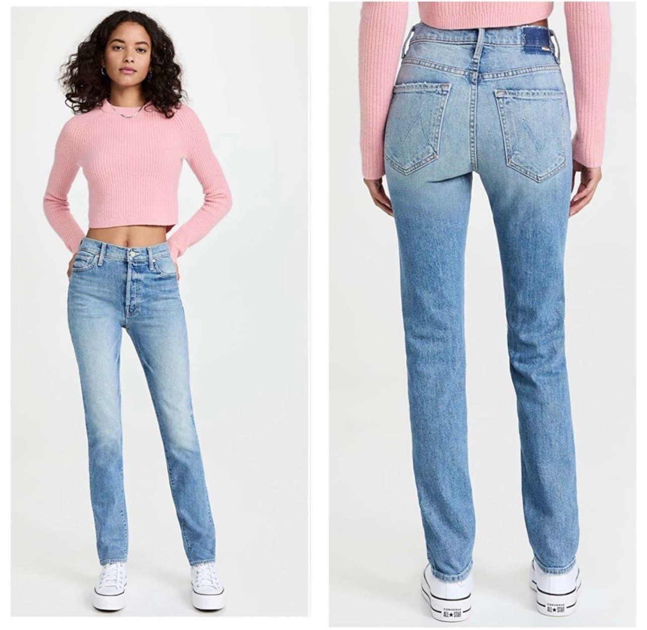 Mother Superior The Pick Up Skimp Jeans In Melancholy Blue Size 24