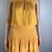 Ramy Brook Smocked Marigold Yellow Mini Dress S NWOT