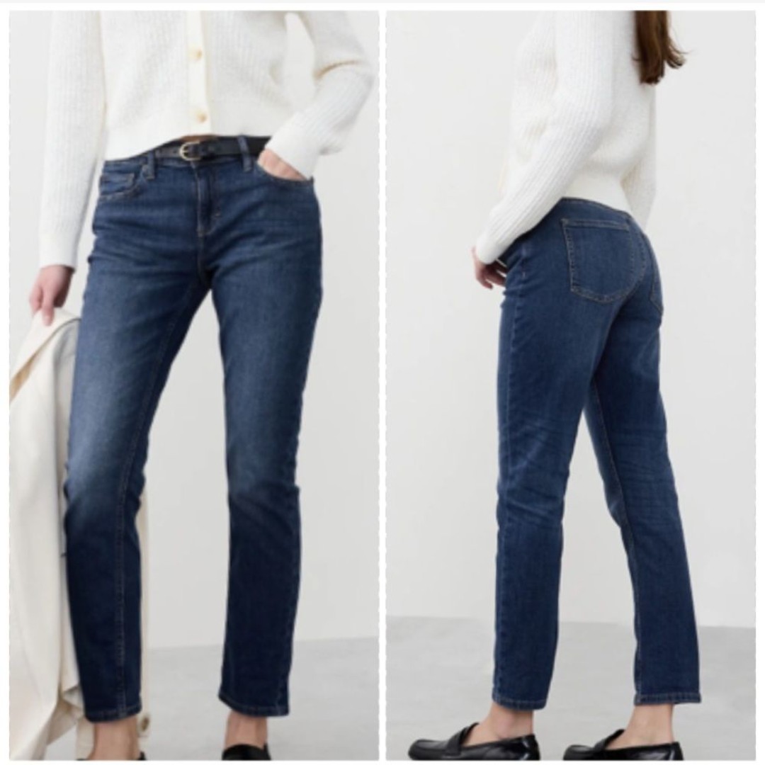 Banana Republic Blue Denim Midrise Girlfriend Jeans NEW 27