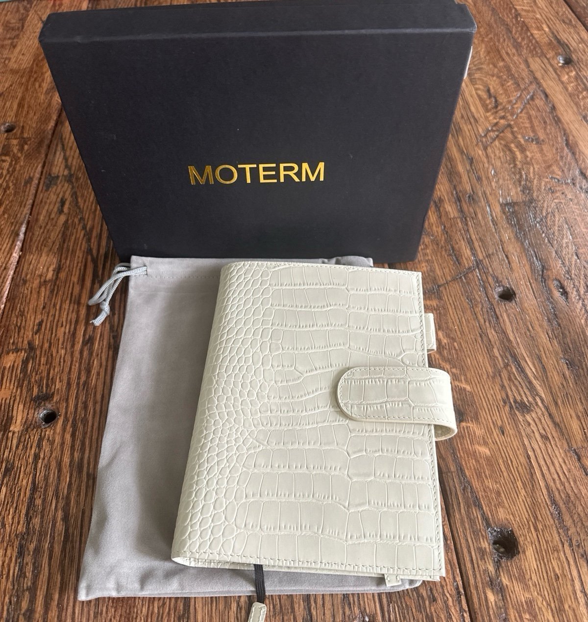 Moterm B6 Planner Cover in Oatmeal Croc